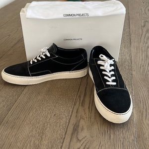 Black suede men’s Common Projects